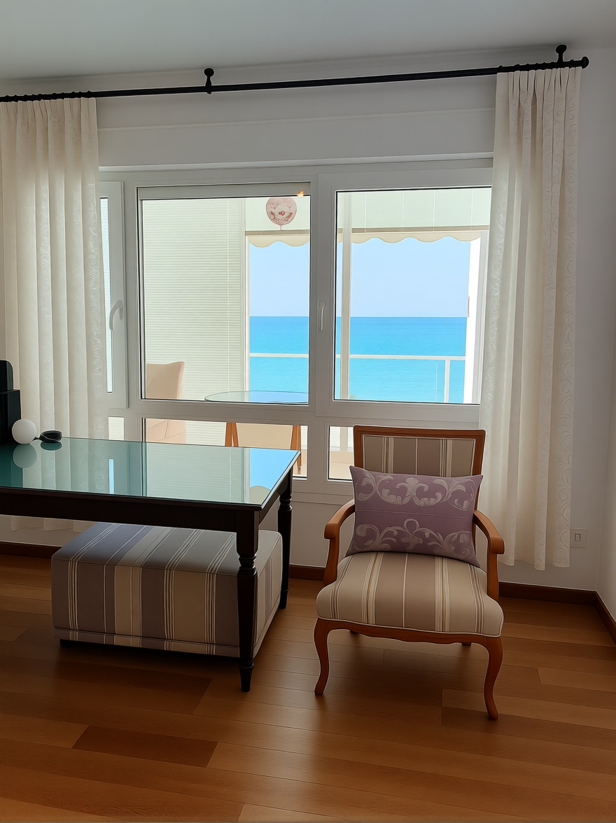 Chalet con acceso directo a playa en Vélez Málaga — Salón