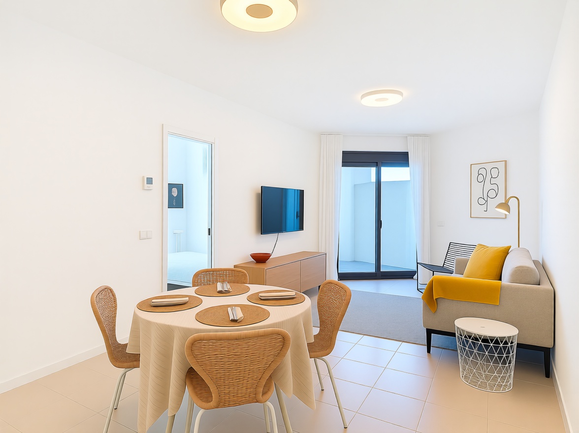 Ático en primera línea de mar en Vélez Málaga — Salón