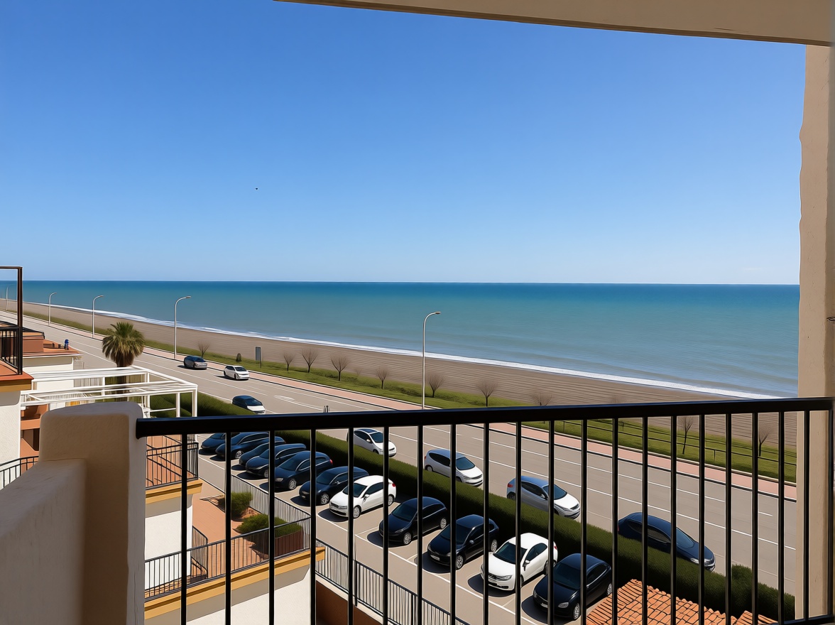 Apartamento em primeira linha de praia em Benajarafe — Vista mar