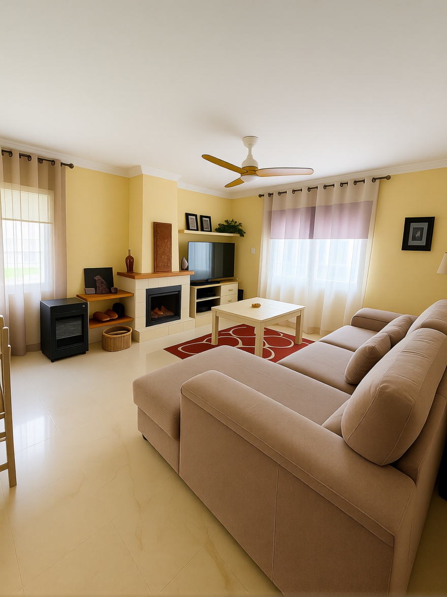 Chalet com acesso direto à praia em Rincón de la Victoria — Sala