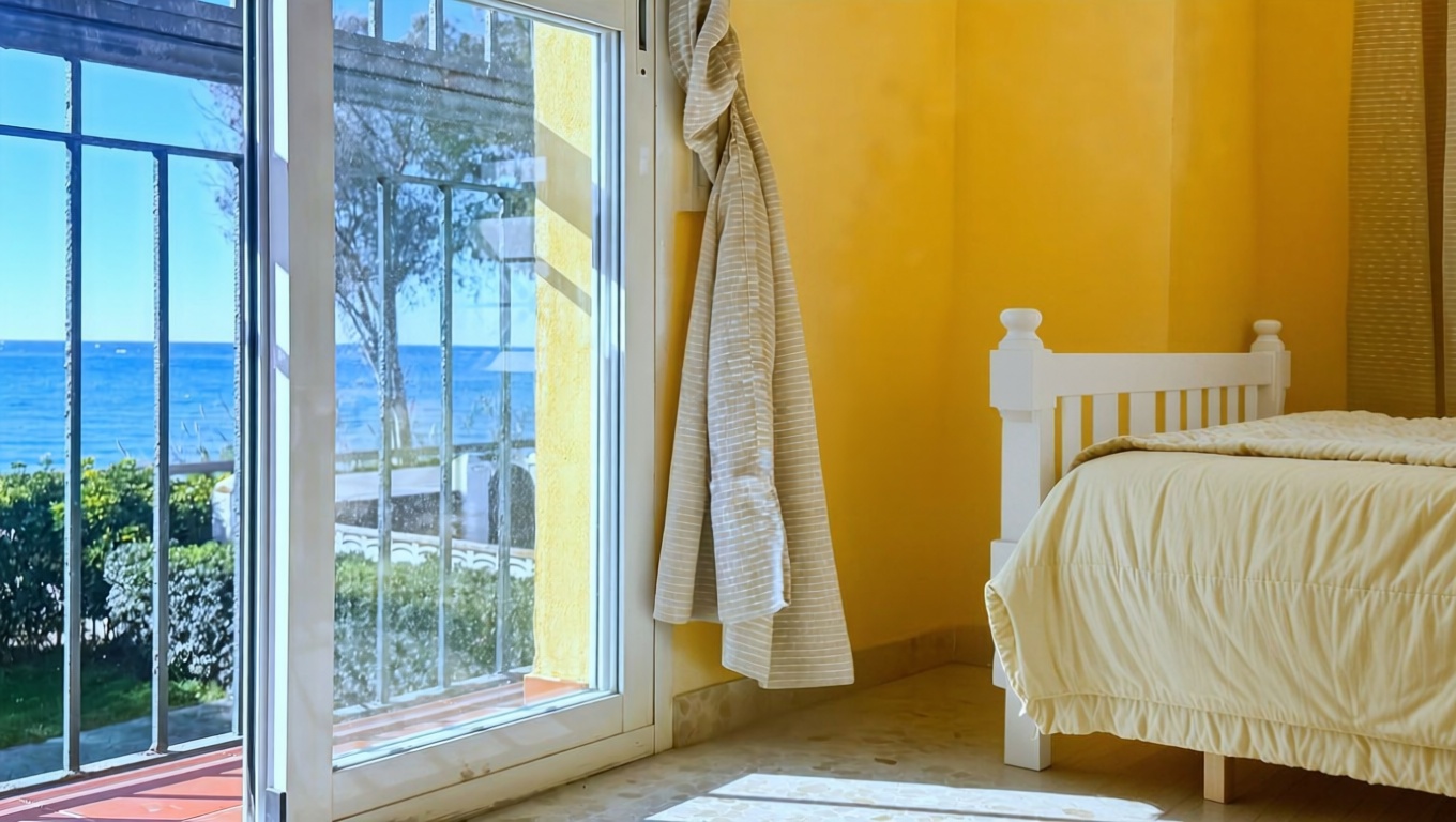 Chalet avec accès direct à la plage à Chilches — Chambre