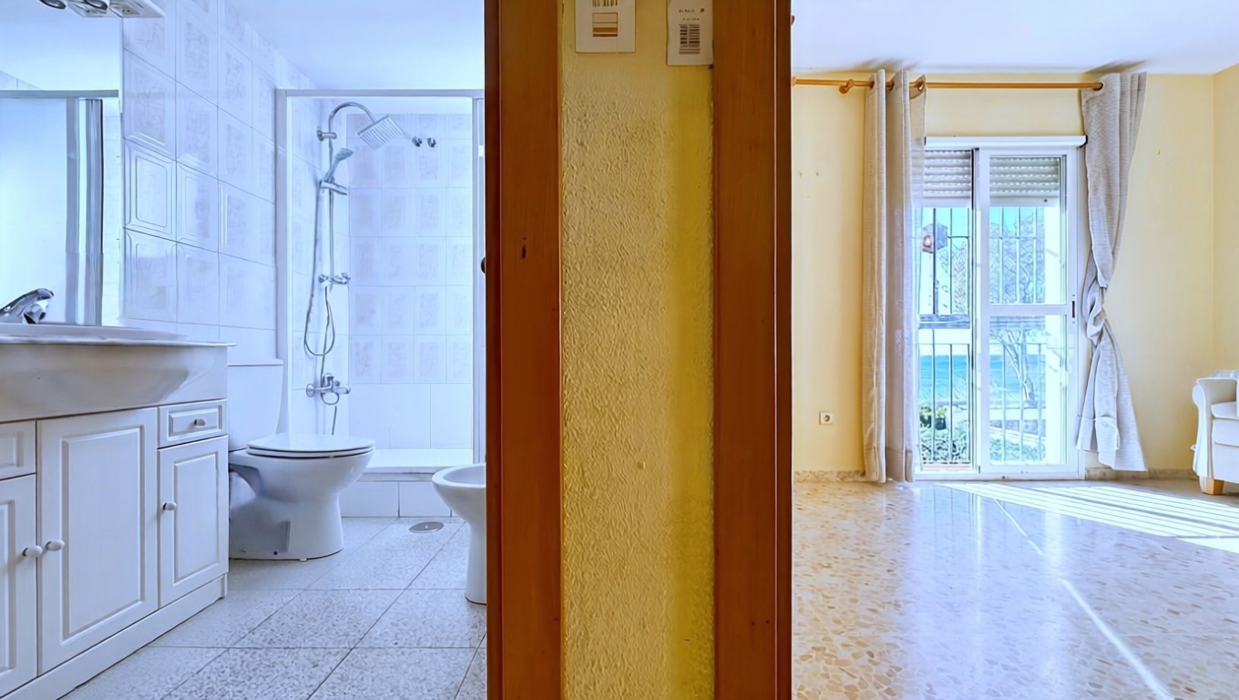 Chalet avec accès direct à la plage à Chilches — Sanitaires