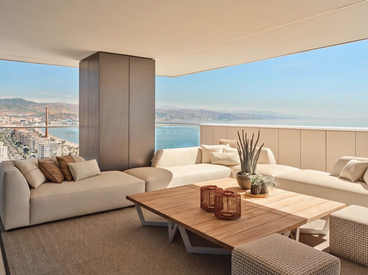 Apartamento em primeira linha de praia em Málaga