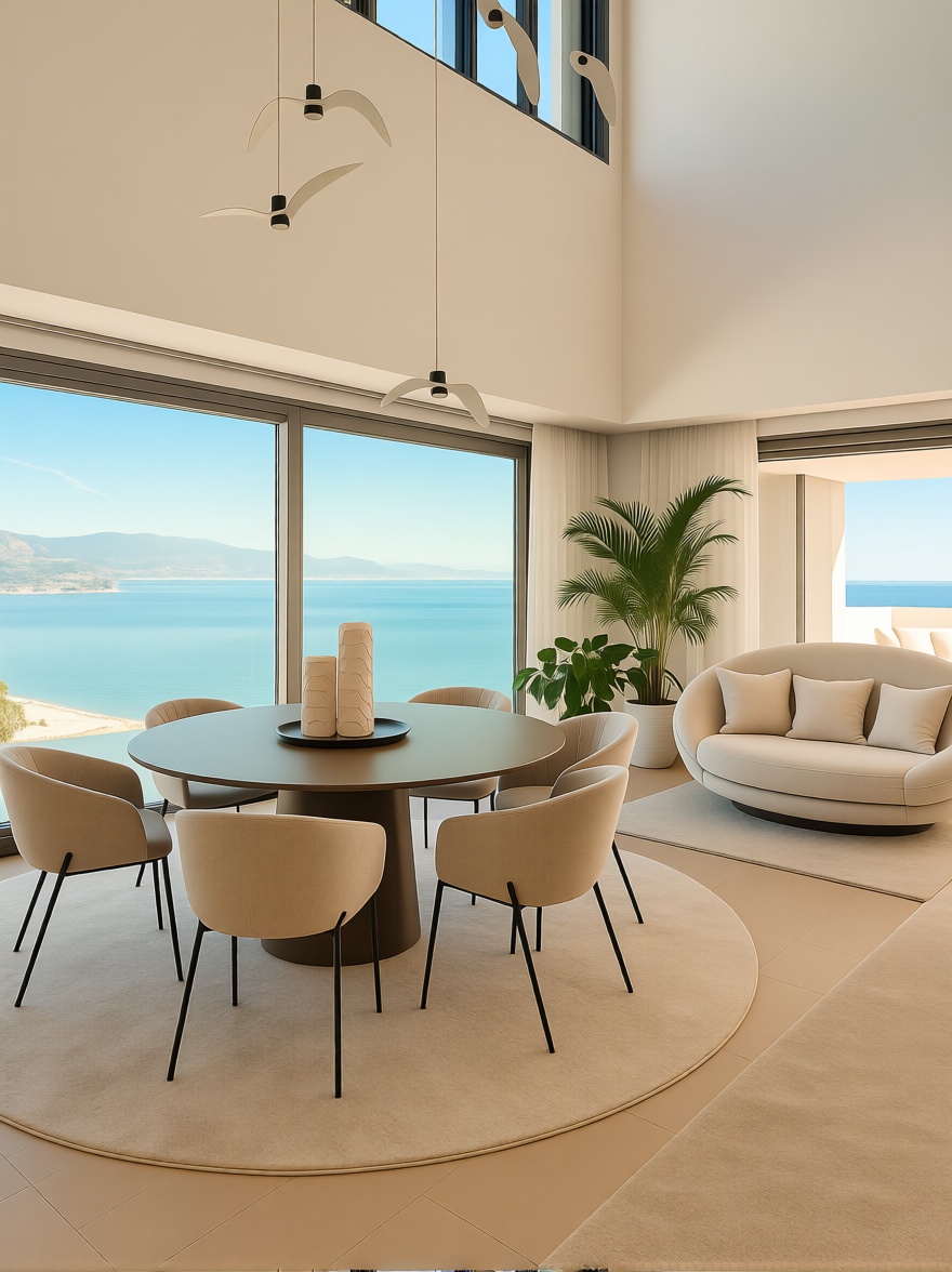 Apartamento em primeira linha de praia em Málaga — Sala jantar