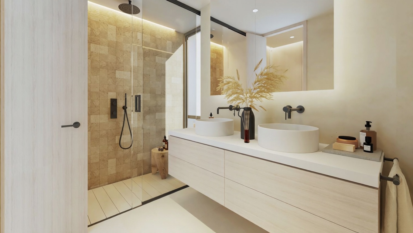 Appartement en première ligne de plage à Málaga — Sanitaires