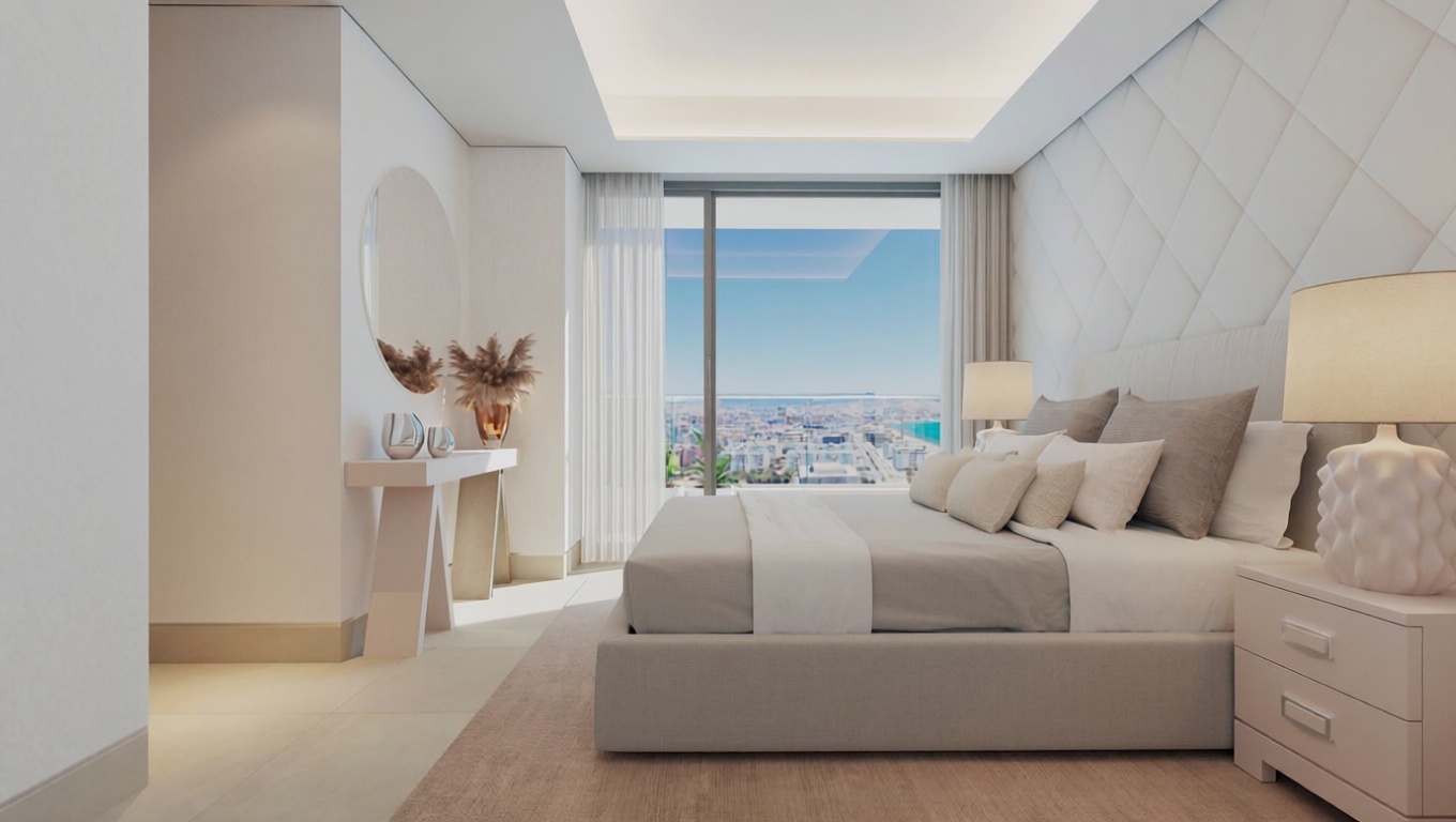 Apartamento em primeira linha de praia em Málaga — Quarto