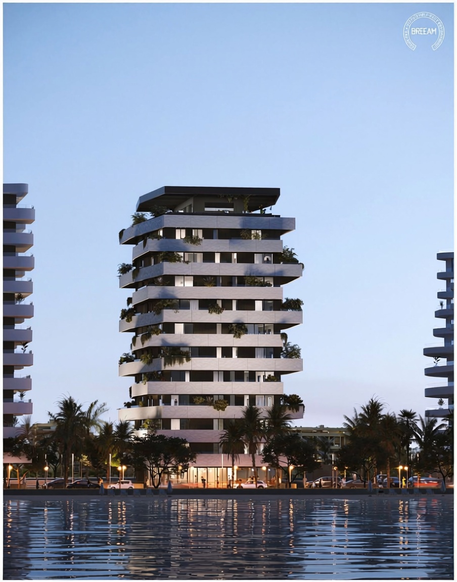 Apartamento em primeira linha de praia em Málaga — Terraço mar