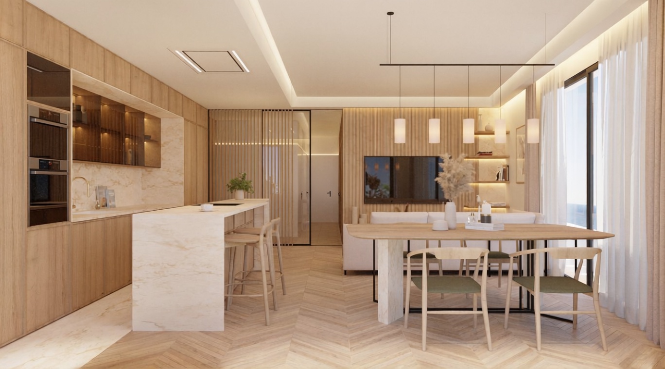 Apartamento em primeira linha de praia em Málaga — Cozinha