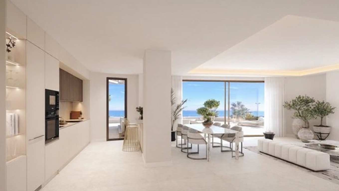 Apartamento em primeira linha de praia em Málaga — Cozinha