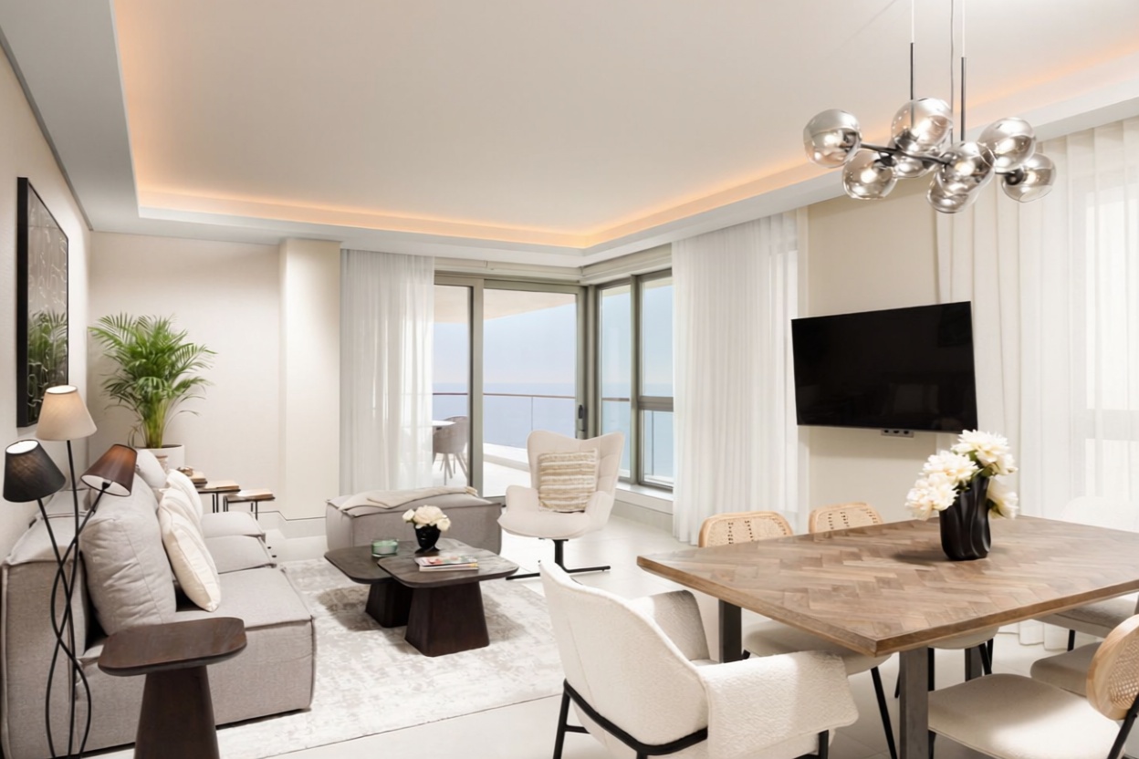 Apartamento em primeira linha de praia em Málaga — Sala