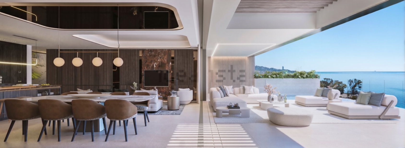 Apartamento em primeira linha de praia em Málaga — Sala