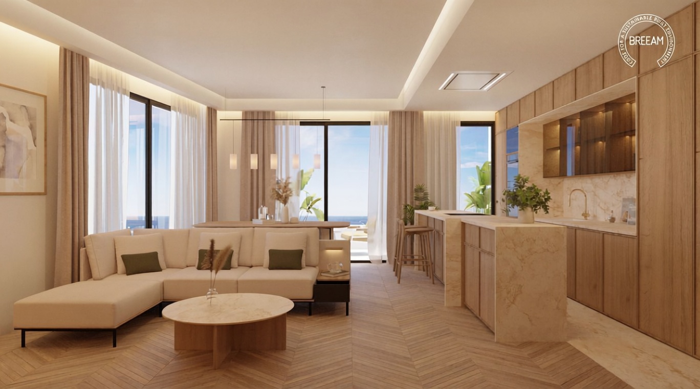 Apartamento em primeira linha de praia em Málaga — Sala
