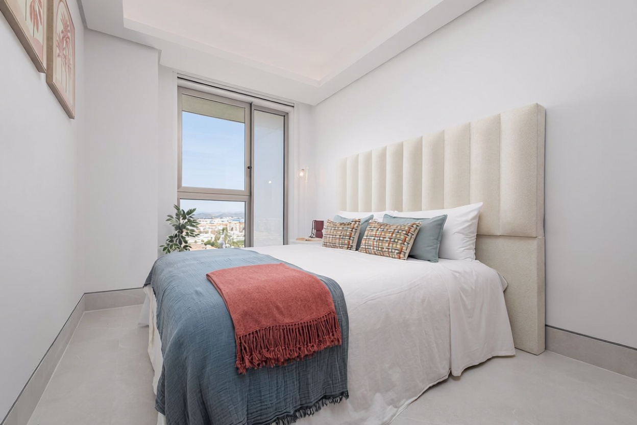 Apartamento em primeira linha de praia em Málaga — Quarto