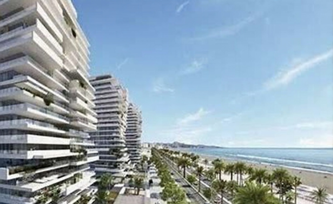 Apartamento em primeira linha de praia em Málaga — Vista mar