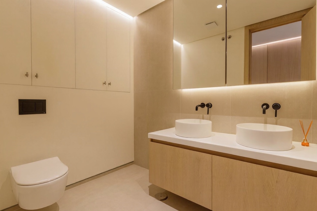 Apartamento em primeira linha de praia em Málaga — Casa banho