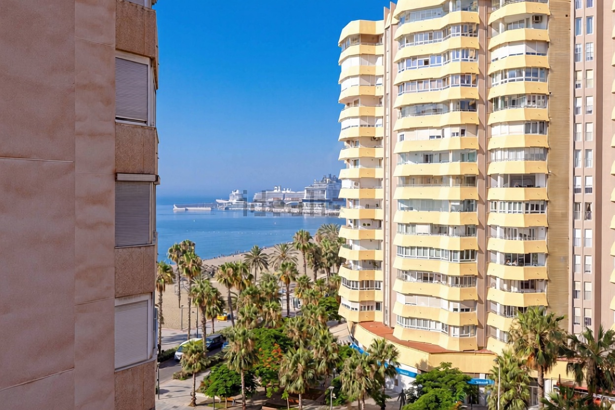 Ático em primeira linha de mar em Málaga — Vista mar