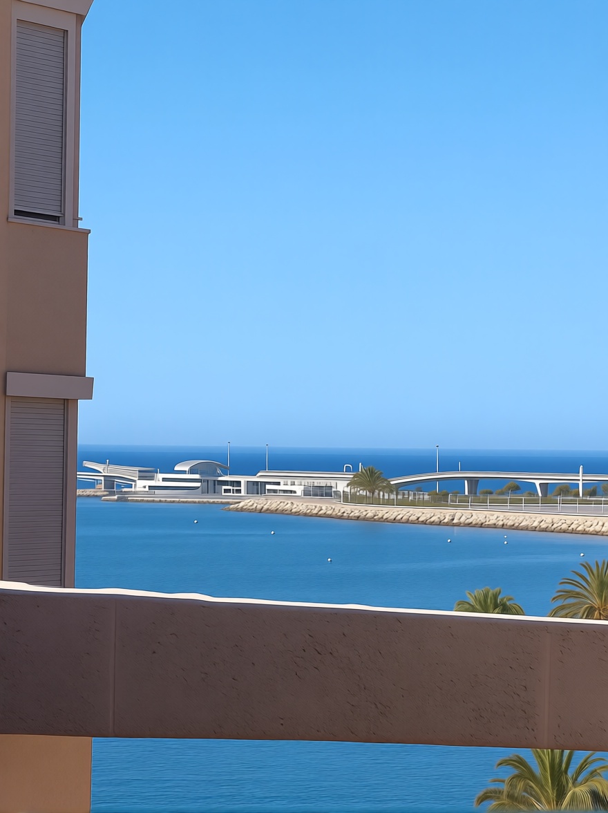 Ático em primeira linha de mar em Málaga — Terraço mar