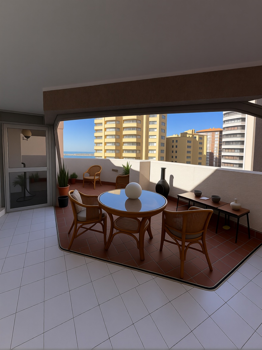 Ático em primeira linha de mar em Málaga — Terraço