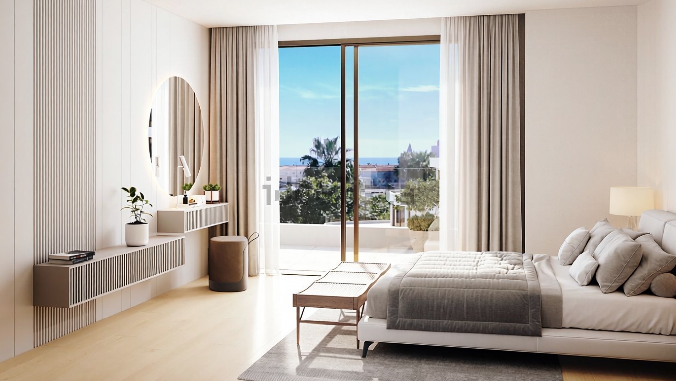 Appartement en première ligne de plage à Málaga — Chambre