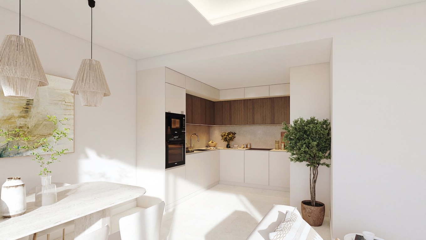 Apartamento em primeira linha de praia em Málaga — Cozinha