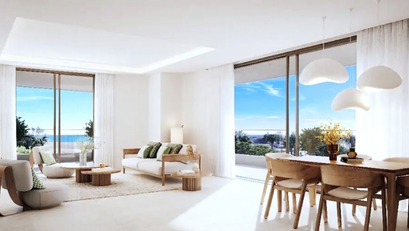 Apartamento em primeira linha de praia em Málaga — Sala