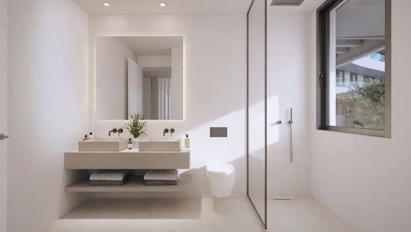 Apartamento em primeira linha de praia em Málaga — Casa banho
