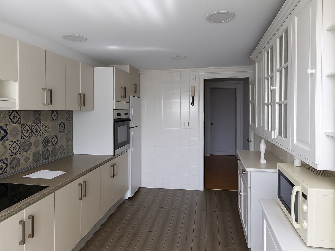 Appartement en première ligne de plage à Málaga — Cuisine