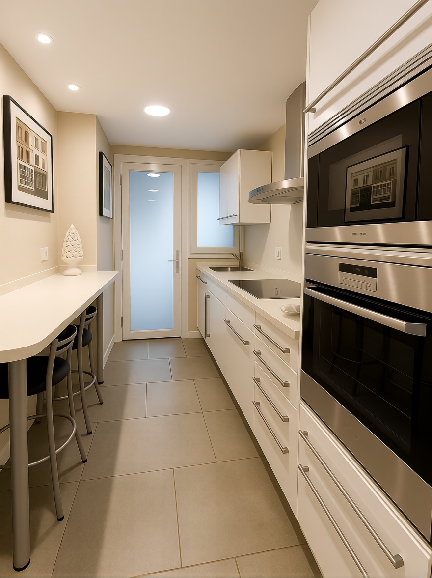 Appartement en première ligne de plage à Málaga — Cuisine