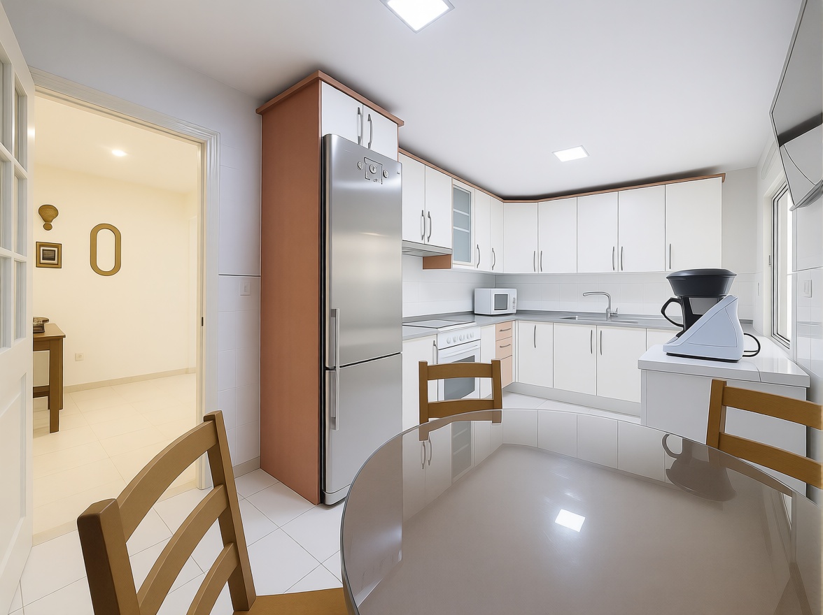 Appartement en première ligne de plage à Málaga — Cuisine