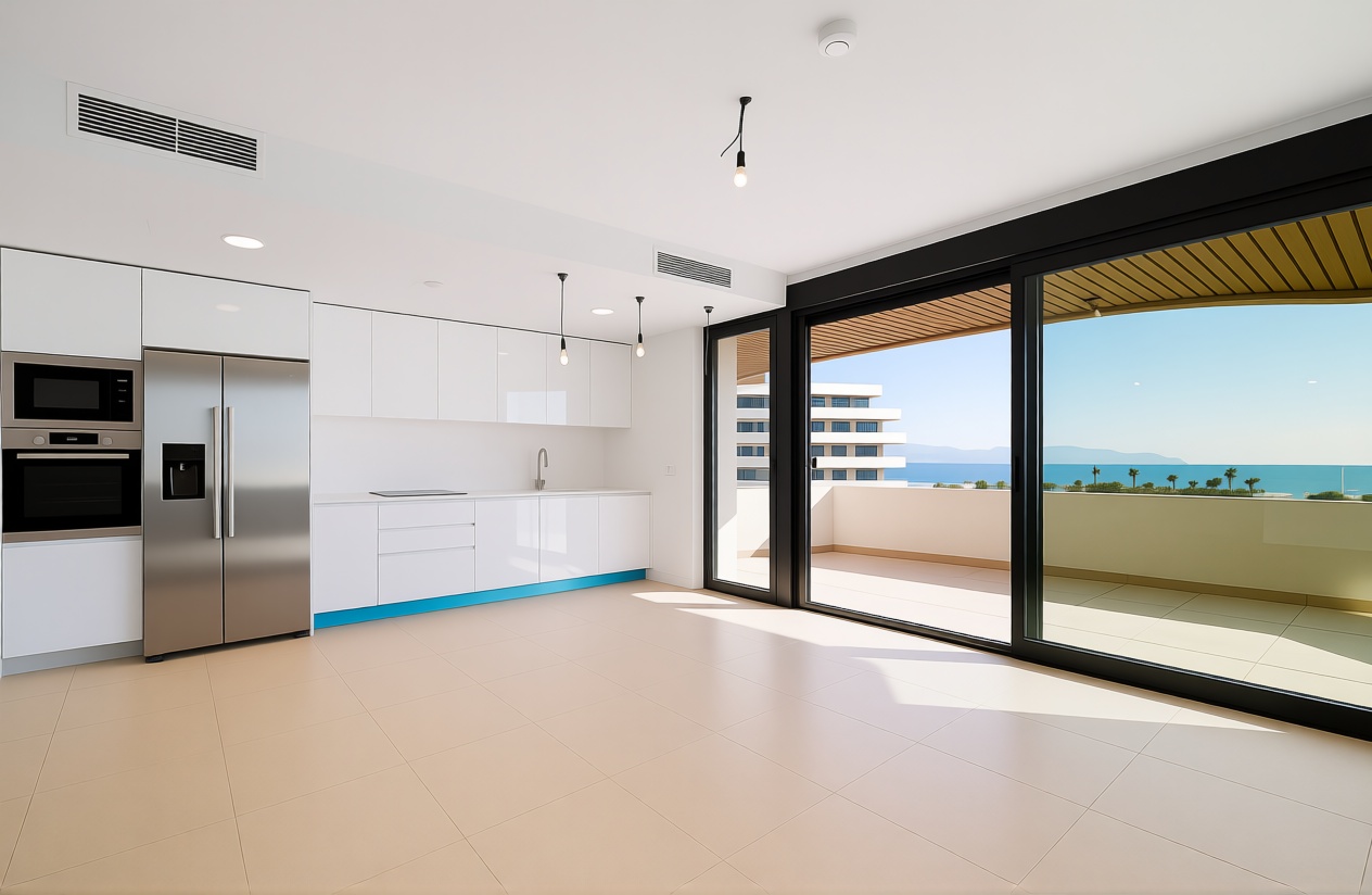 Appartement en première ligne de plage à Torremolinos — Cuisine