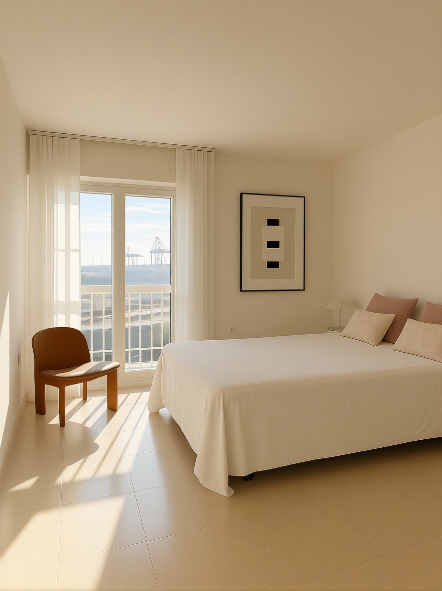 Ático em primeira linha de mar em Málaga — Quarto