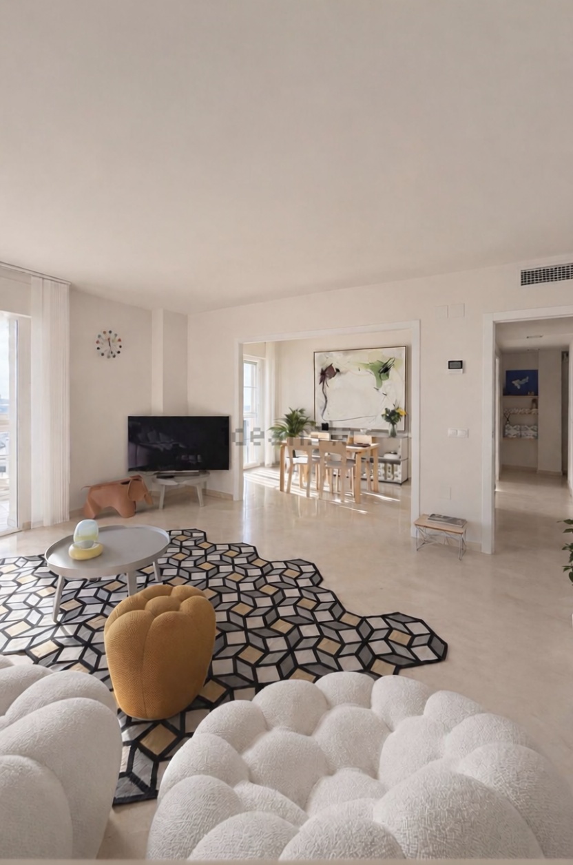 Ático em primeira linha de mar em Málaga — Sala