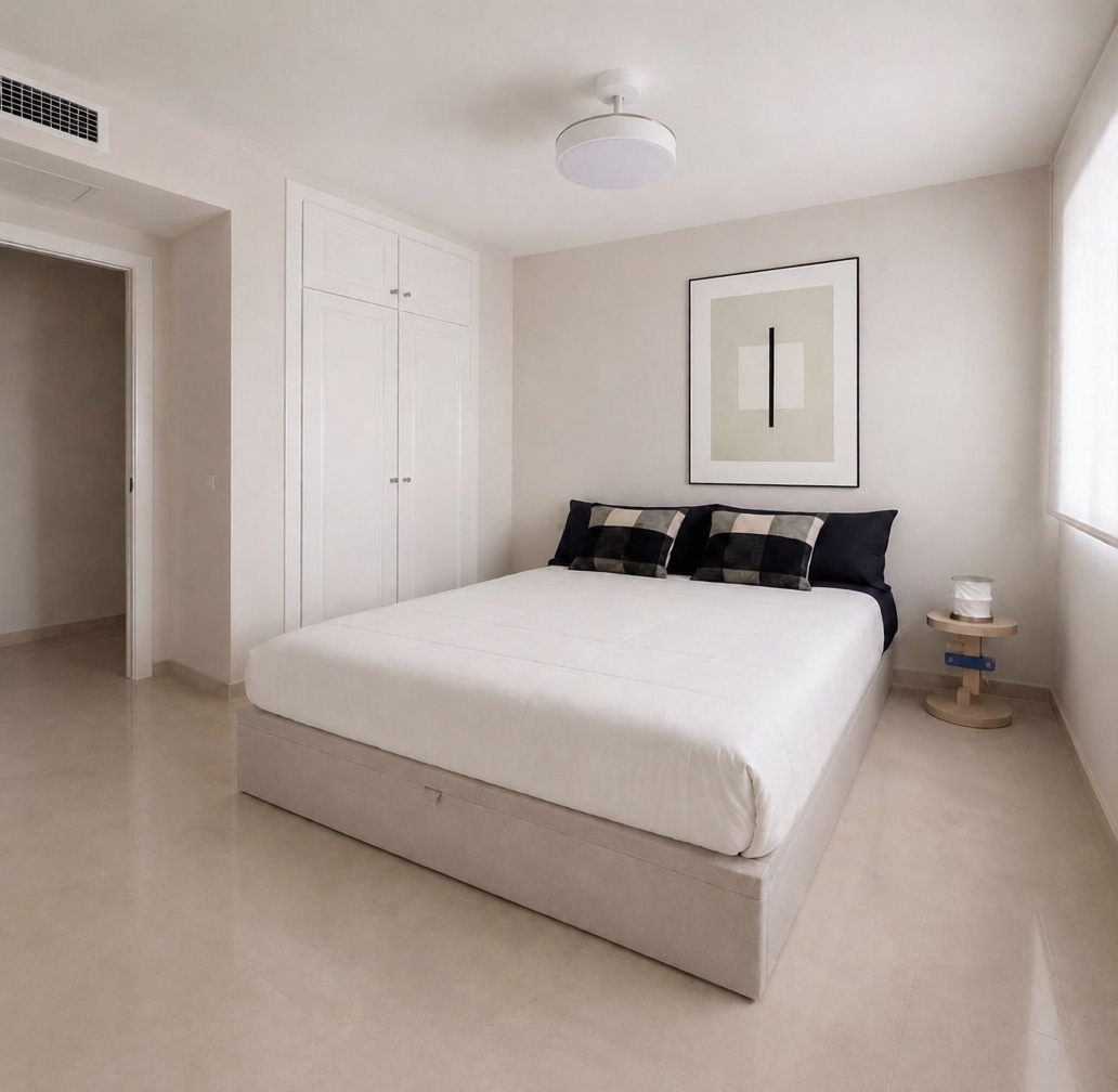 Ático em primeira linha de mar em Málaga — Quarto