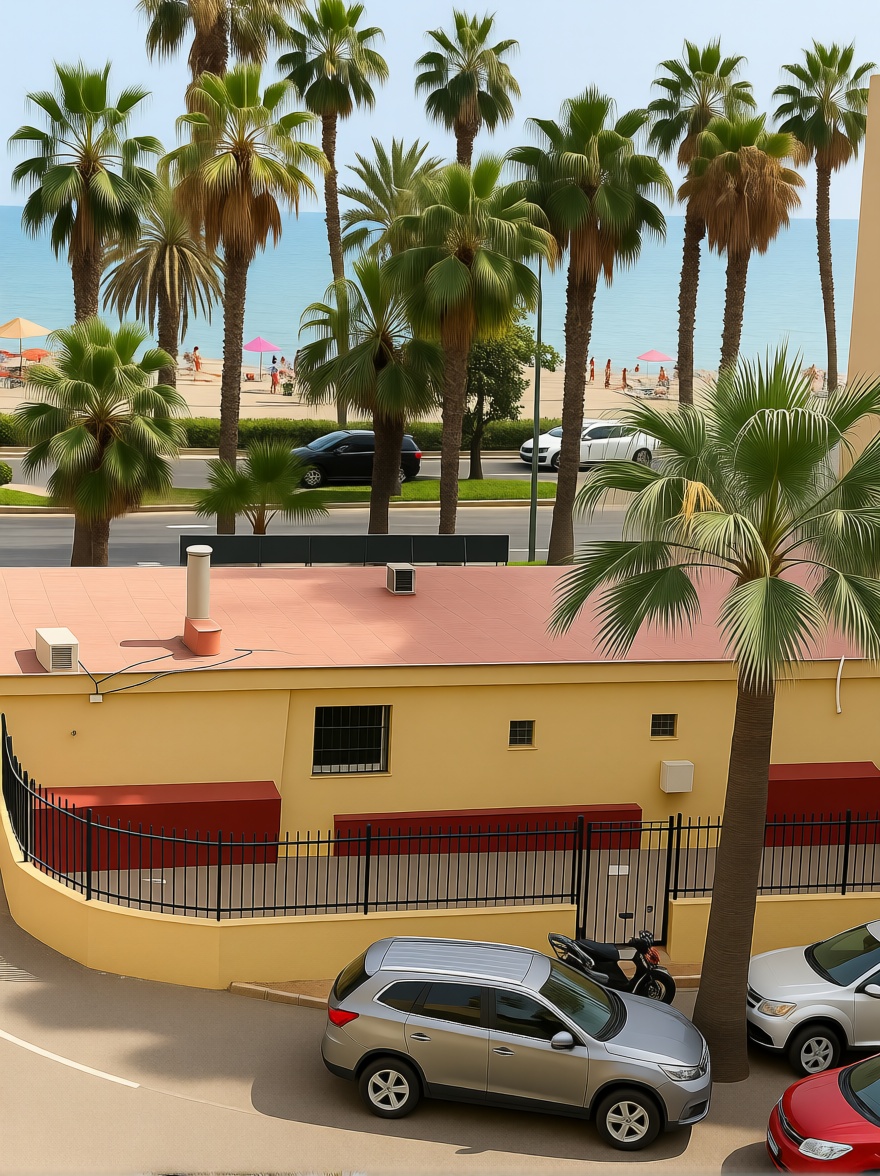 Appartement en première ligne de plage à Málaga — Vue mer