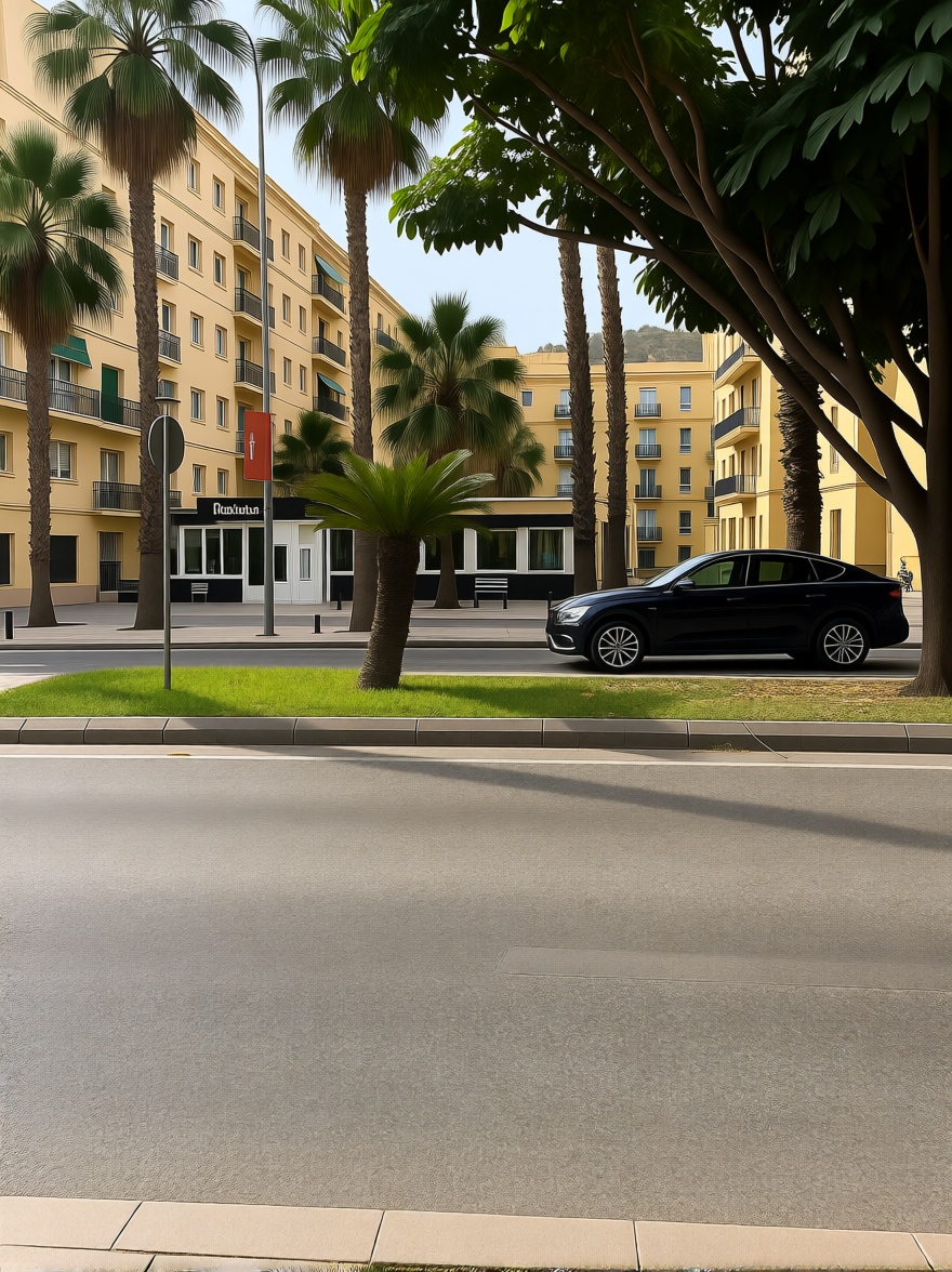 Appartement en première ligne de plage à Málaga — Façade