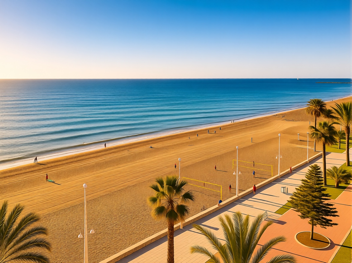 Appartement en première ligne de plage à Málaga — Vue mer