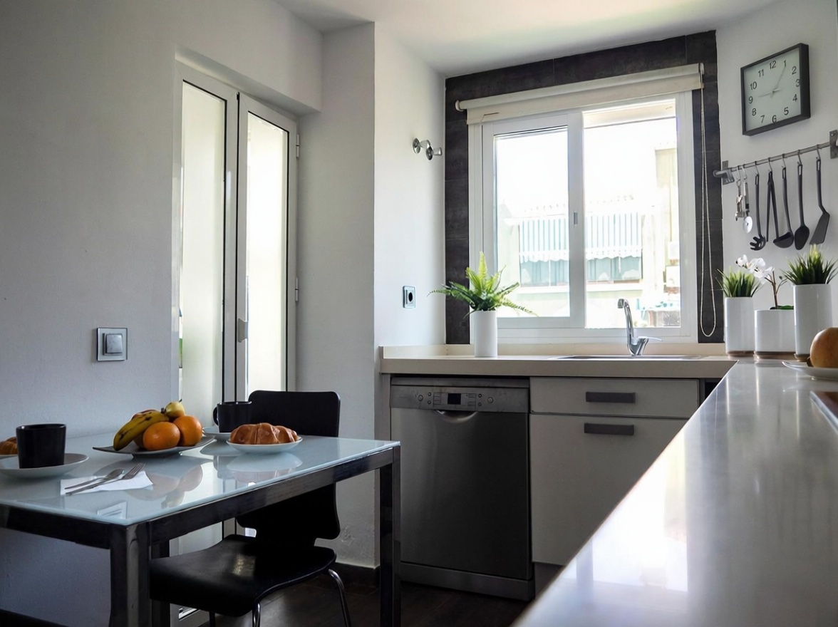 Duplex en première ligne de plage à Málaga — Cuisine