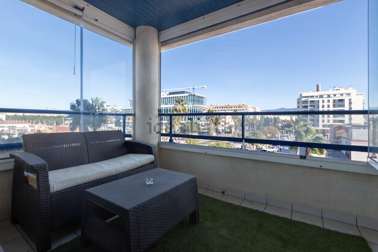 Apartamento em primeira linha de praia em Málaga — Terraço mar