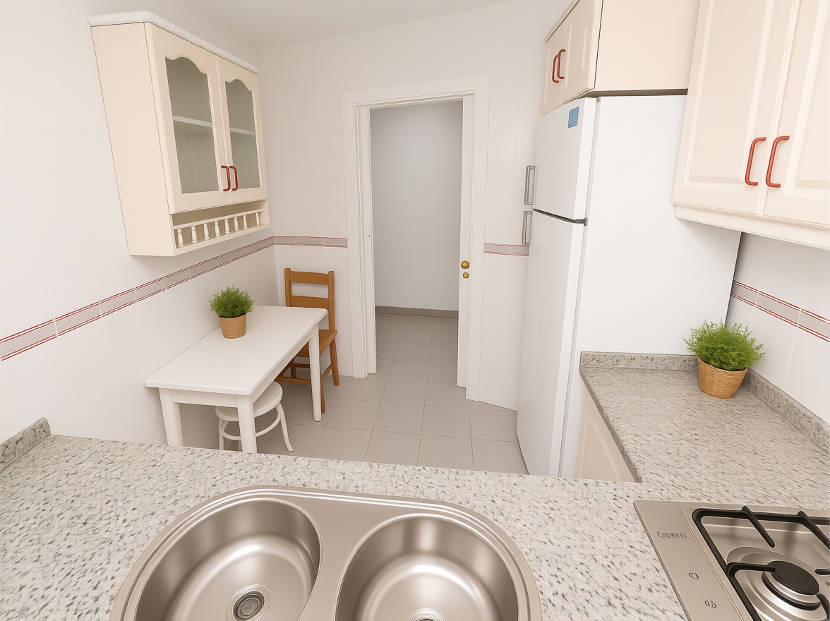 Apartamento em primeira linha de praia em Málaga — Cozinha