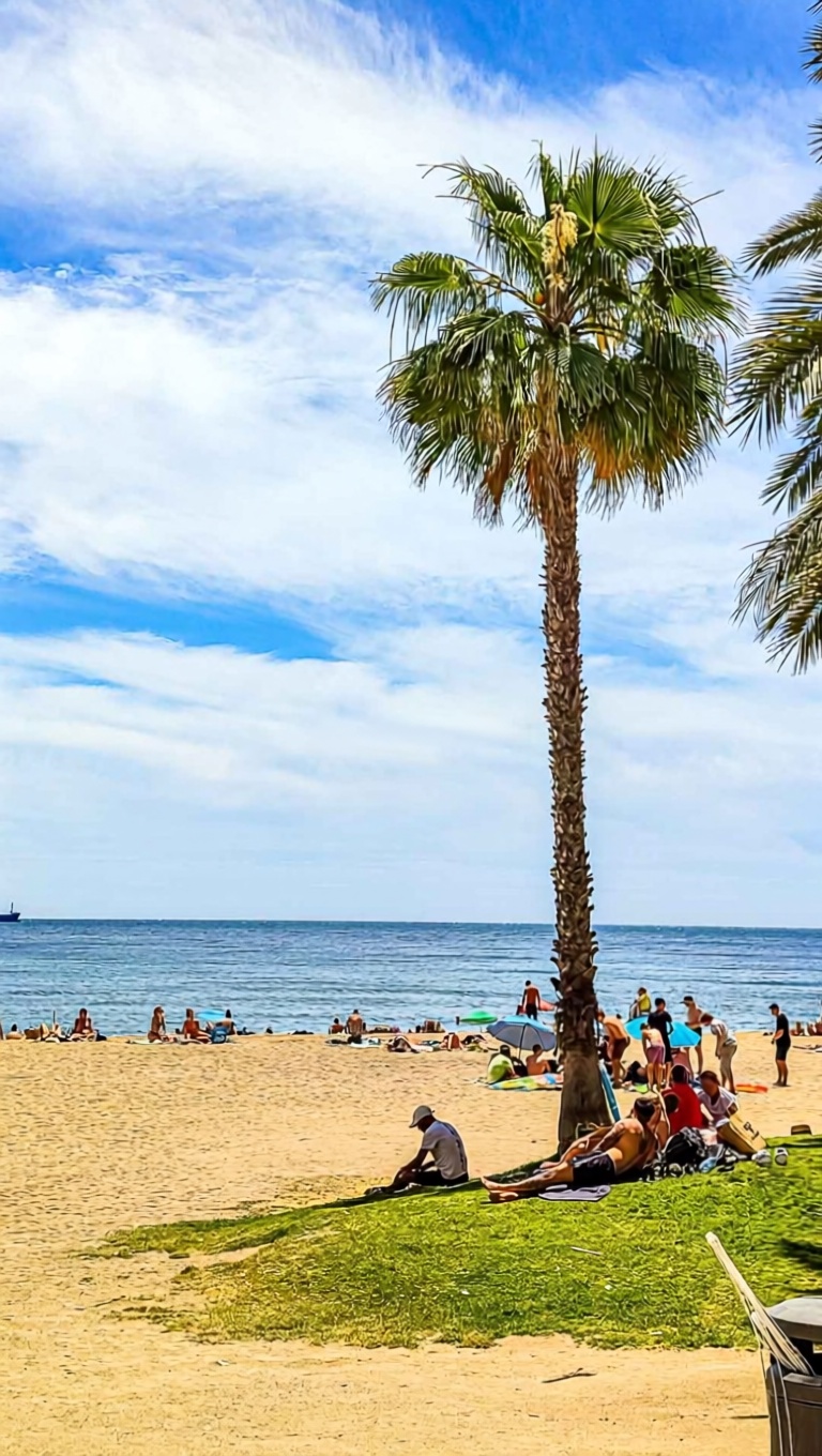 Apartamento em primeira linha de praia em Málaga — Vista mar