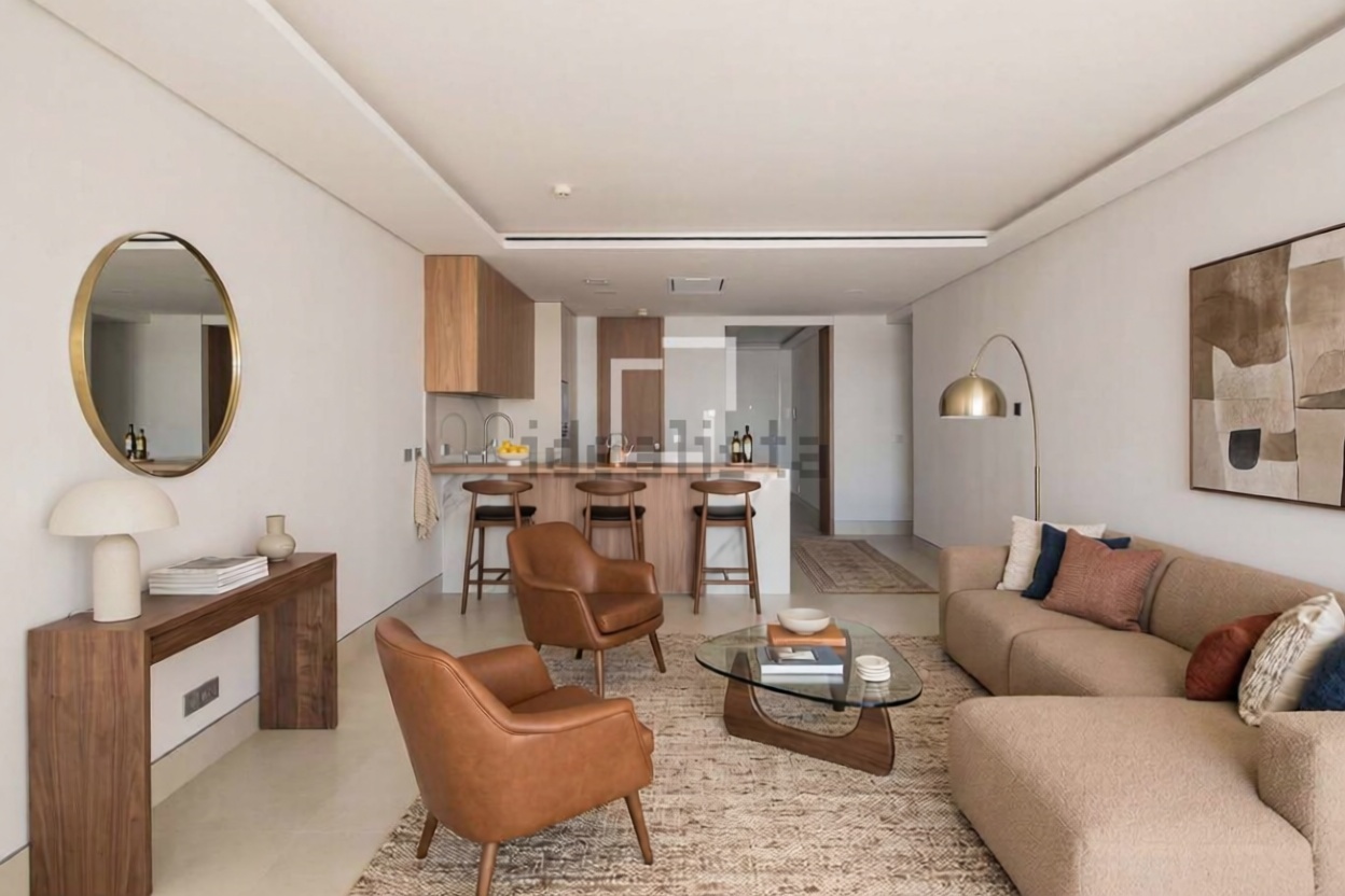 Appartement en première ligne de plage à Málaga — Séjour