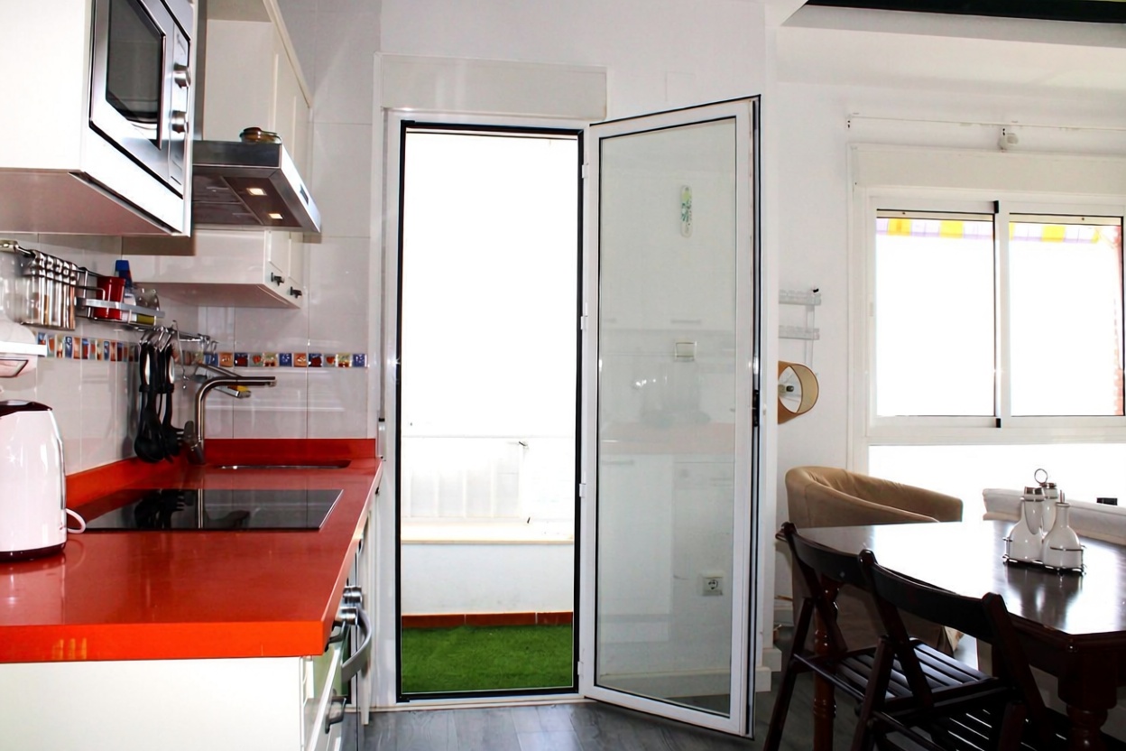 Duplex em primeira linha de praia em Algarrobo-Costa — Cozinha