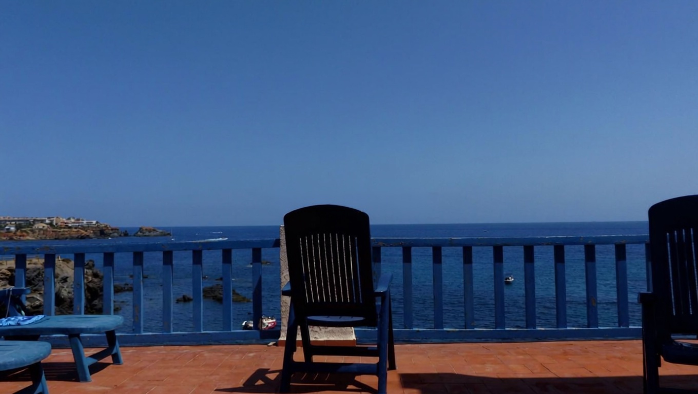 Chalet avec accès direct à la plage à Cartagena — Terrasse mer