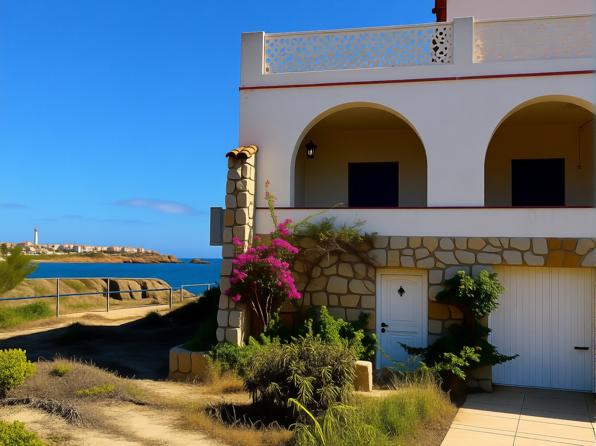 Chalet avec accès direct à la plage à Cartagena — Vue mer