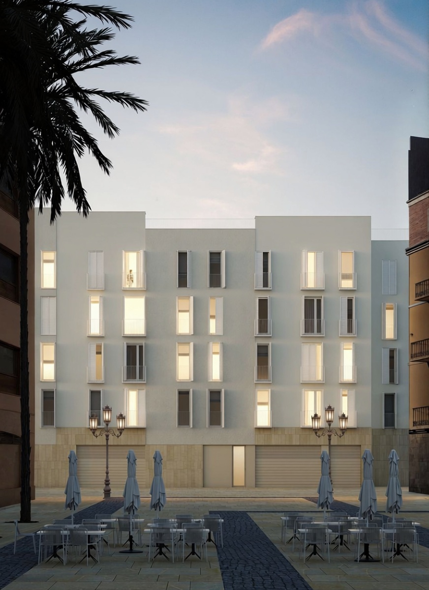 Beachfront flat in Cartagena — Facade
