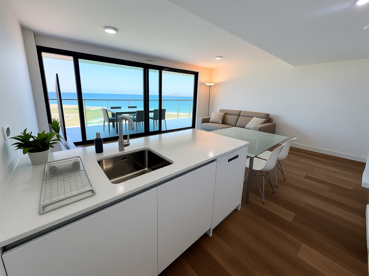 Appartement en première ligne de plage à Cartagena — Séjour