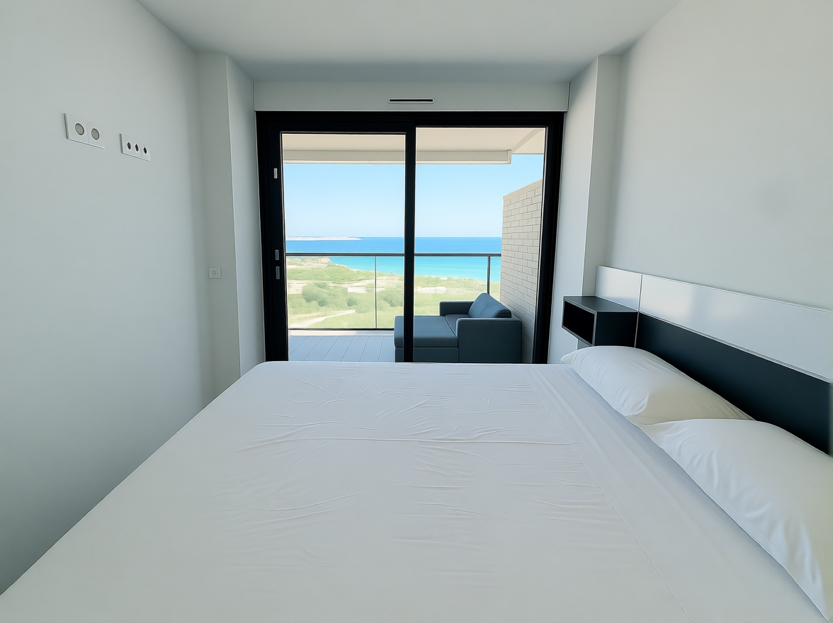Appartement en première ligne de plage à Cartagena — Chambre