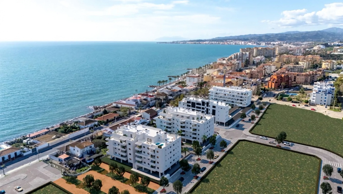 Beachfront flat in Algarrobo-Costa — Aerial