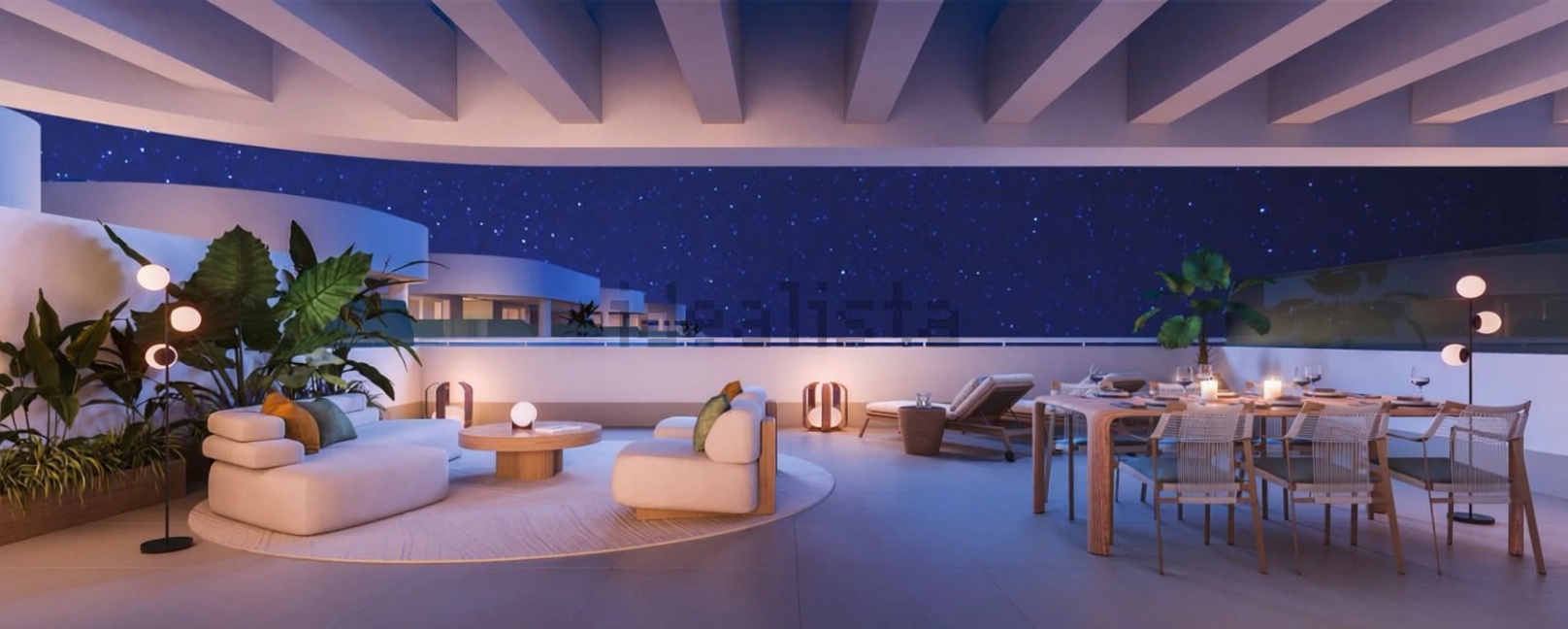 Appartement en première ligne de plage à Torrox — Terrasse mer