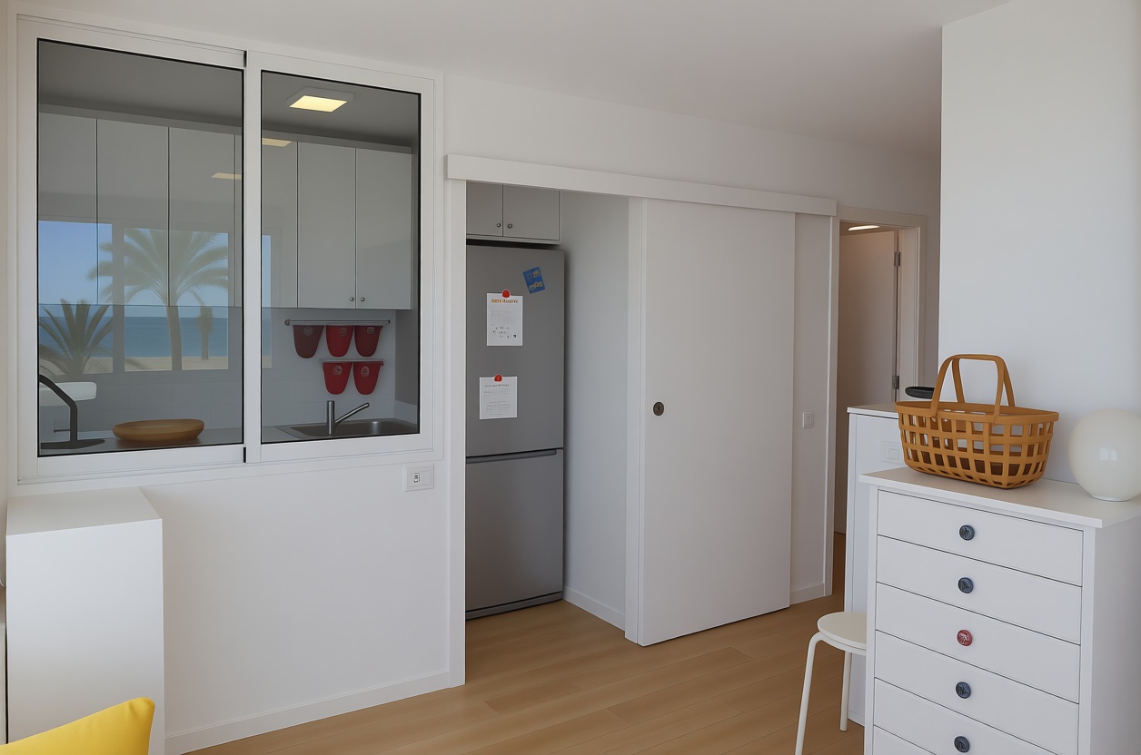 Appartement en première ligne de plage à San Pedro del Pinatar — Cuisine